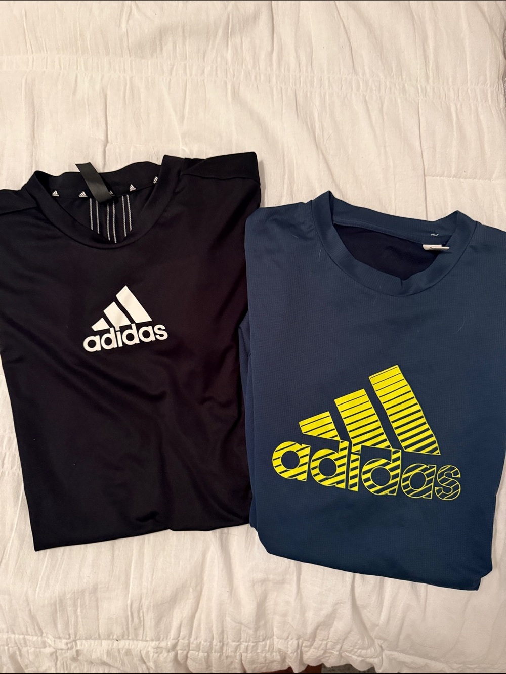 adidas Mens Logo Sports Tees- Small